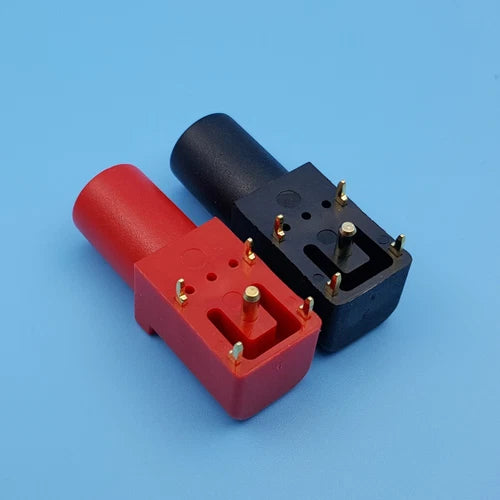10Pcs PCB Socket Connector Right Angle Gold-Plated 4mm Safety Banana Female Jack