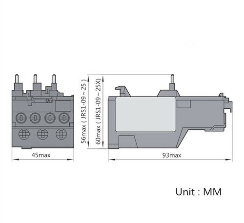 1PC Thermal Overload Relay JRS1-09～25 Temperature Compensation