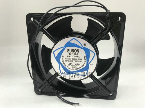 1 PCS SUNON Fan SP100A P/N 1123HBL AC110/120V 0.26A 120*38MM Cooling fan 2 wire