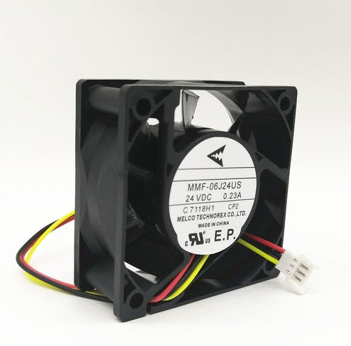 Mitsubishi MMF-06J24US -CP2 C7118H1 24VDC 0.23A 6CM 6025 3-pin cooling fan