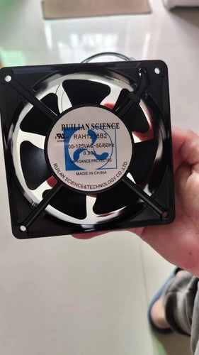 1 pcs RUILIAN SCIENCE Fan RAH1238B2 AC 100V-125V 2 Wire 120×120×38mm 7-leaf