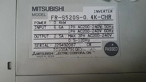 FR-S520S-0.4K-CHR  MITSUBISHI FRS520S0.4KCHR Inverter