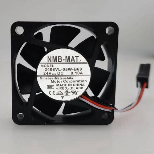 1 pcs NMB Fan 2406VL-05W-B69 DC 24V 0.10A 6015 6CM FANUC cooling Fan