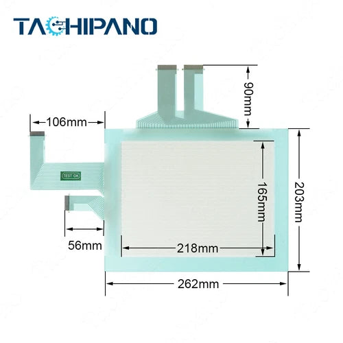 QTY:1 Touch Screen Panel for NS10-TV00B-V2 with Overlay NS10-TV00B NS10-TV00B-V1