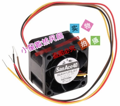 1PC 4-wire cooling fan   4028 4CM 9GA0412P3J01 12V 0.49A