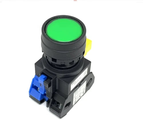 1PC  24V HW1L-M120Q4G green 2NO    Self-reset button with light