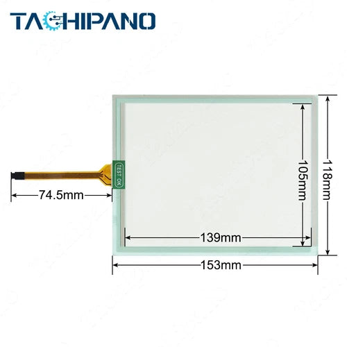 1SET  for 2711P-T7C21D8S B SER B Screen with Overlay 2711P-T7C21D8S Touch Panel