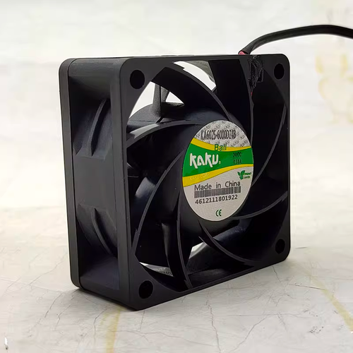 1 pcs KAKU Fan KA6025-6000D24B DC24V 0.18A 6025 6CM 2 wire cooling fan