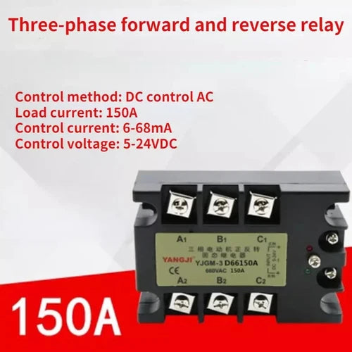 Threephase two-control motor forward and reverse solid state relay YJGM-3D66150A