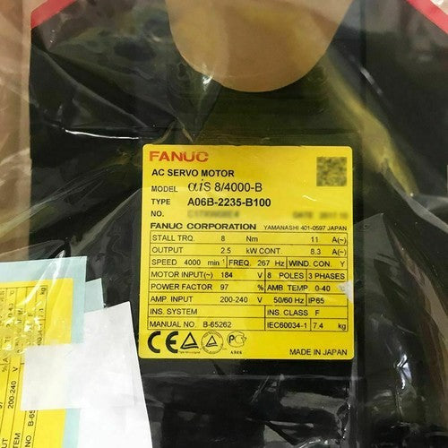 For FANUC A06B-2235-B100  servo motor Free Shipping