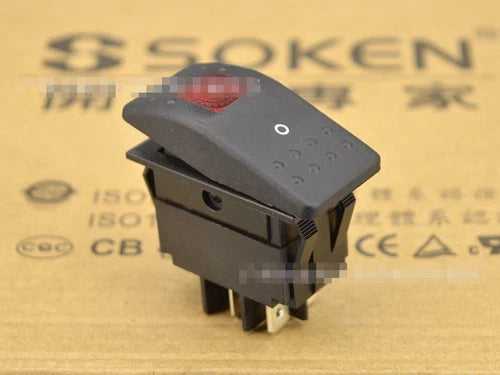 2pcs   4 Pins Rocker Switch red lights   RK1-06 OFF/ON 16A 250V