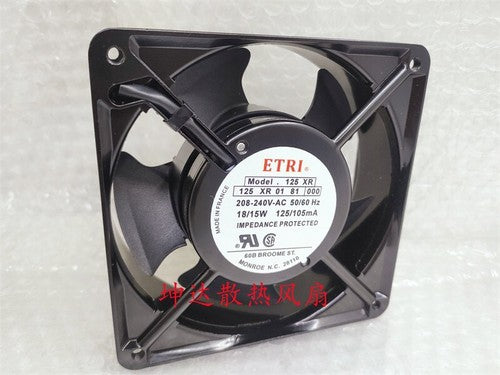 1 pcs ETRI Fan 125XR 125XR 01 81 000 208-240V-AC 12038 12cm aluminum frame fan