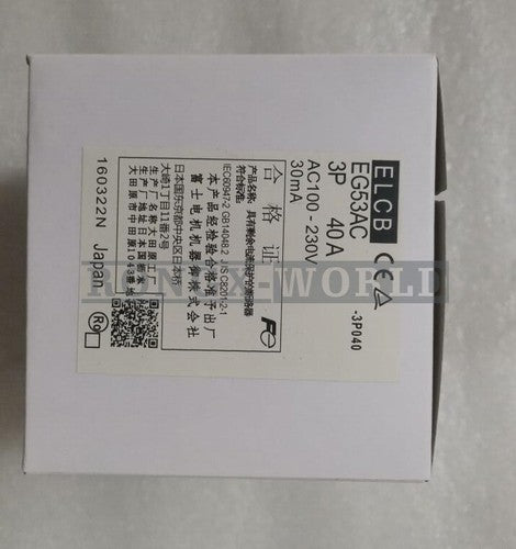 1PCS  FUJI EG53AC 3P 40A Breaker
