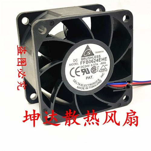1 PCS DELTA Fan FFB0624EHE-R00 3-wire 6038 6CM DC24V 0.57A inverter fan