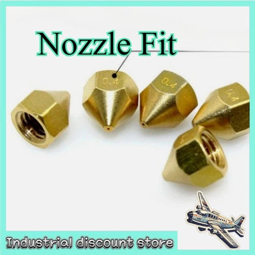 5pcs with 1.75/0.4mm Copper Nozzle Fit for TierTime UP 3D printer accessories