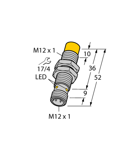 TURCK NI4-M12-RP6X-H1141 4606724 Inductive sensor PNP