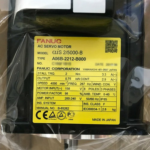 For Fanuc A06B-2212-B000  Servo Motor Free Shipping
