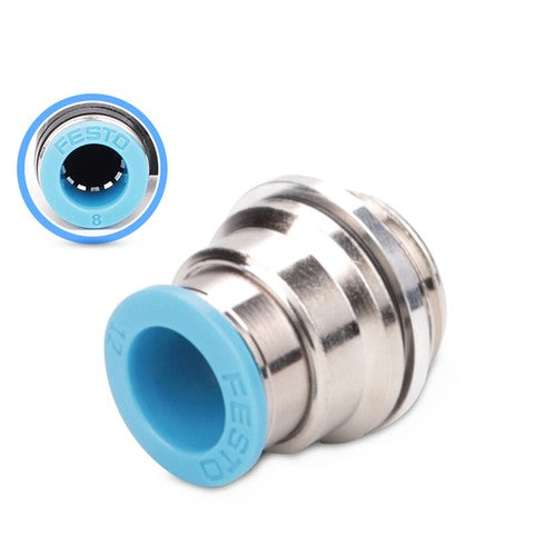 10Pcs FESTO QS-G1/8-6-I Push-In Fitting 186107