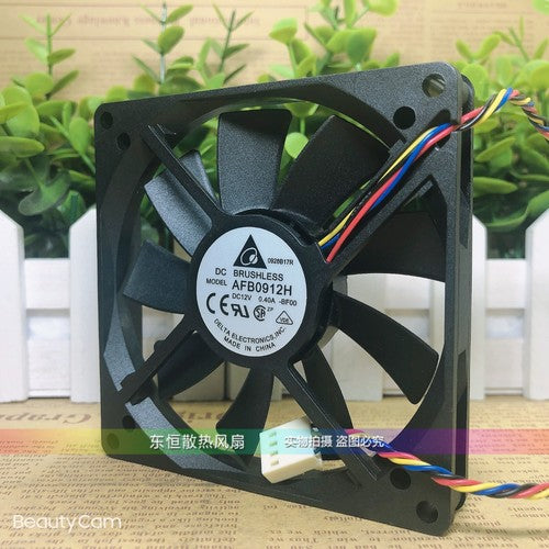 1 PCS Delta Fan AFB0912H DC 12V 0.40A 9015 9CM 4-wire Cooling fan