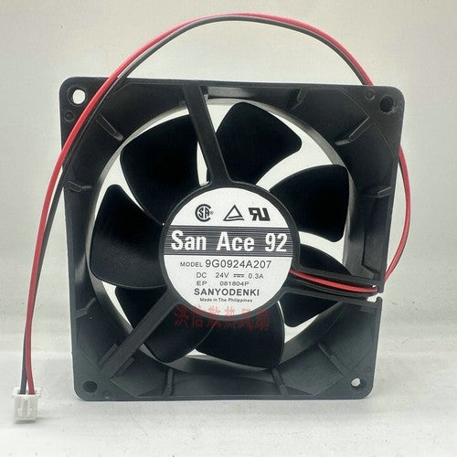 1 PCS SANYO Fan 9G0924A207 DC24V 0.3A 9032 92x32mm 2 wire cooling fan