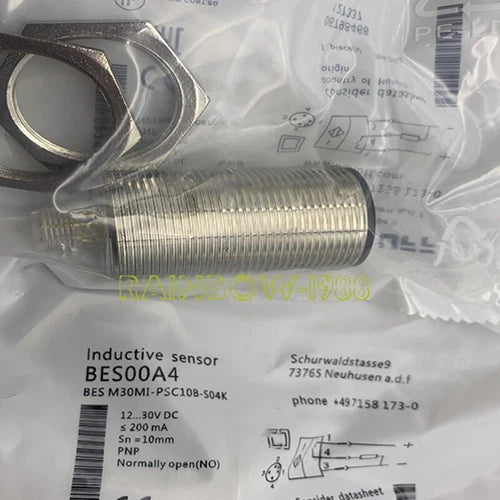 QTY:1 FOR  BES00A4 BES M30MI-PSC10B-S04K PNP NO Sensor   Proximity Switch