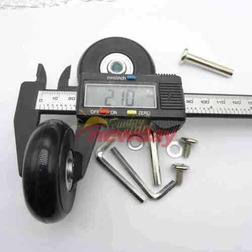 2Set OD 55mm Luggage Suitcase Replacement Wheels Axles Deluxe Repair