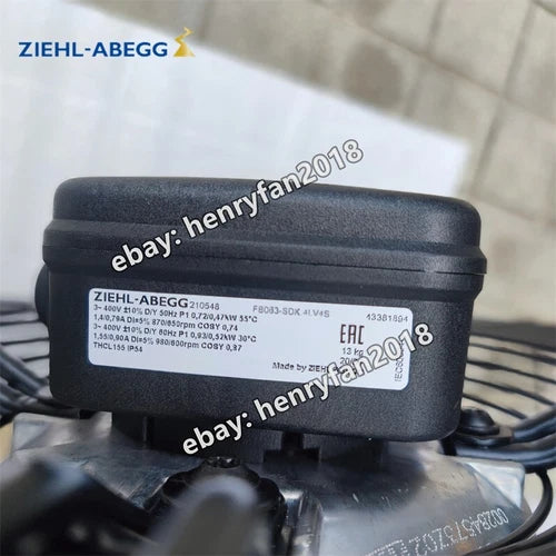 FB063-SDK.4I.V4S Ziehl-abegg Axial Fan 400VAC IP54 For Air-Conditioner Room