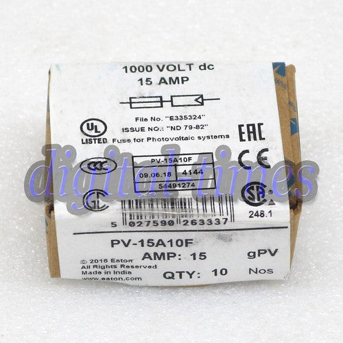 10pc  Bussmann Eaton Fuse PV-15A10F PV15A10F 15A Free shipping#LJ