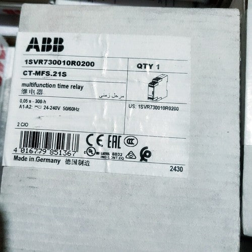 One  Abb time relay CT-MFS.21S 1SVR730010R0200 ONE Year Warranty