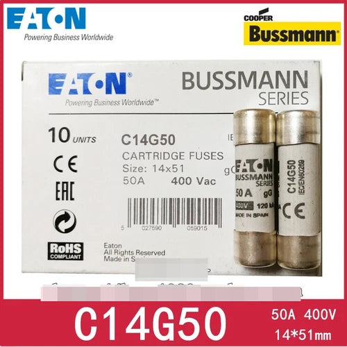 10pcs/5pcs for   C14G50 50A 400V  fuse