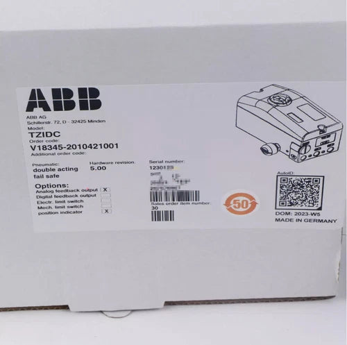 V18345-2010421001  ABB Valve Positioner V183452010421001