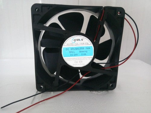1 PCS QVKS Fan F2E-120B-024 DC 24V 0.40A 12cm 12038 2 Wire