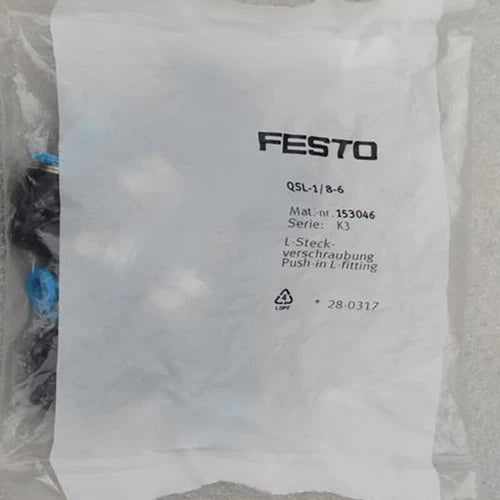 5 PCS  For  L-type push-in threaded joint QSL-1/8-6 153046