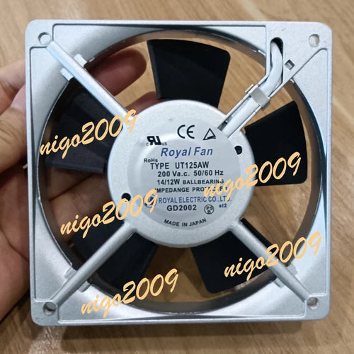 1PC   aluminum frame AC cooling fan  TYPE UT125AW 200V 120*120*25MM FAN