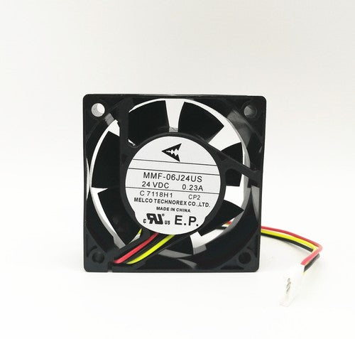 Mitsubishi MMF-06J24US -CP2 C7118H1 24VDC 0.23A 6CM 6025 3-pin cooling fan