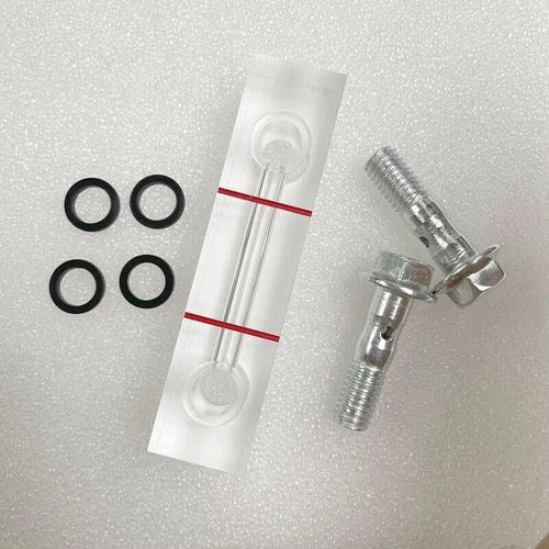 1PC   with Seal Screw Air Compressor Oil Level Gauge Indicator Mirror 40-200mm