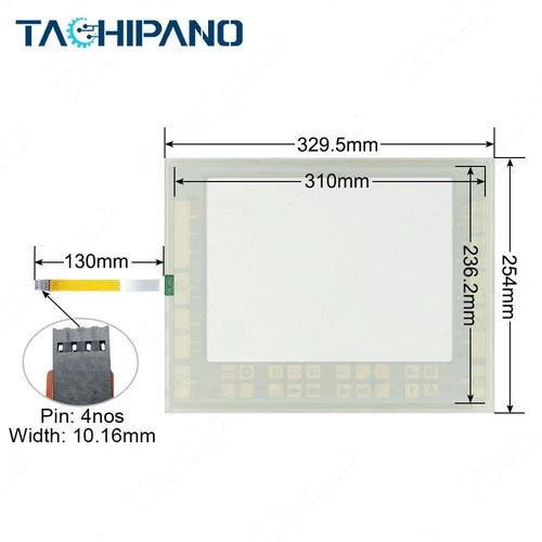 1PC  For  Touch Screen with Protective Film A281204 REV D 104821 MD140319