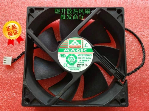 1 PCS  Fan 92*25MM 3 pin Cooling fan  MGT9212ZB-O25 DC 12V 0.47A 9025