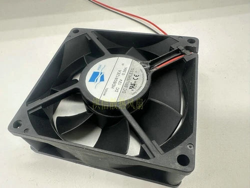 1 pcs  Fan 8CM 8025 2 wire cooling fan  HDB0812EA DC12V 0.38A