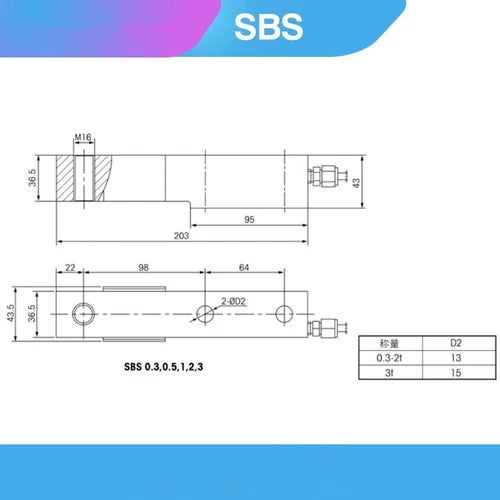 1pc  FIT FOR - Mettler Toledo Load Cell SBS-3t