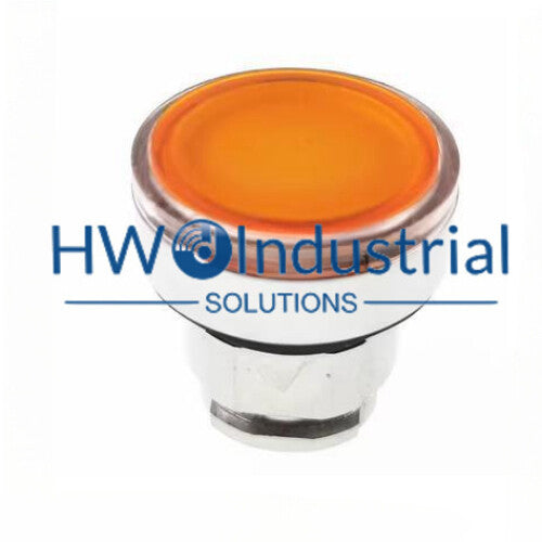 1PC Flat Head with Lights  Button Head Yellow ZB4-BW353 ZB4BW353