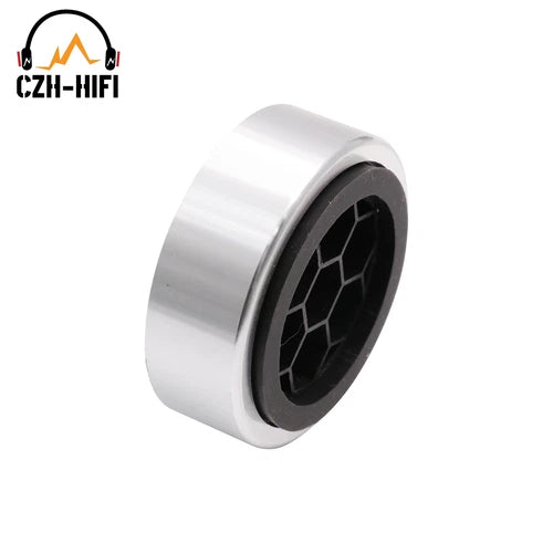 4pcs  For AMP Speaker Turntable DAC 61x23mm Isolation Feet Aluminum Plastic Pad