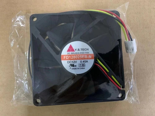 1pcs    chassis power supply fan 3pin FD128025EB-N 8025 12V 0.45A 3-wire