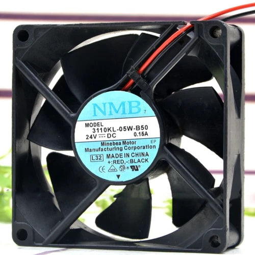 1PC   inverter industrial cooling fan 3110KL-05W-B50 24V 0.15A 8CM 8025