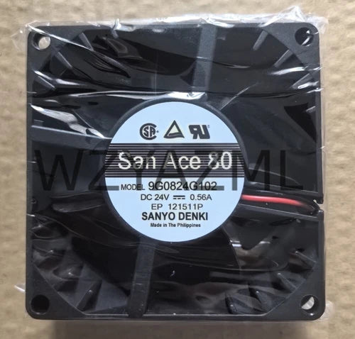 1PCS high-end inverter fan 8038 8CM 9G0824G102 DC24V 0.56A 2-wire