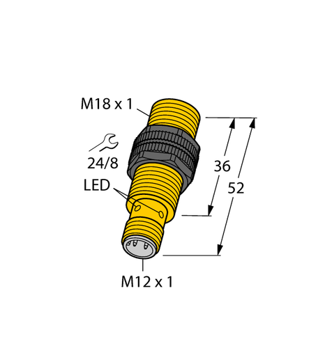 For TURCK NI12U-S18-AN6X-H1141 1645620 Inductive sensor NPN