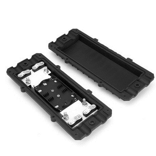Two in two out 12 core cable splice box small D fiber optic splice waterproof