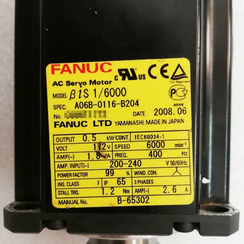 For Fanuc A06B-0116-B204  Servo Motor Free Shipping