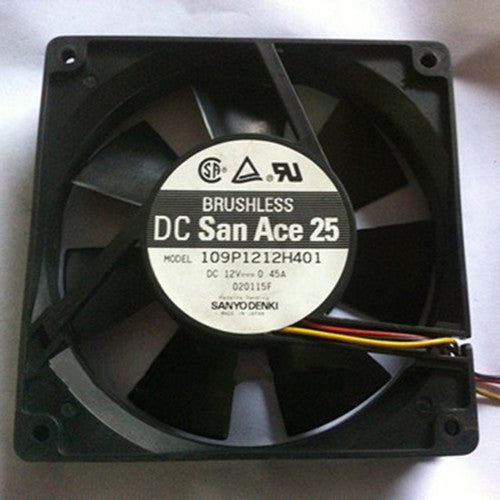 One For SANYO  109P1212H401 DC12V 0.45A 3-wire axial fan Free Shipping