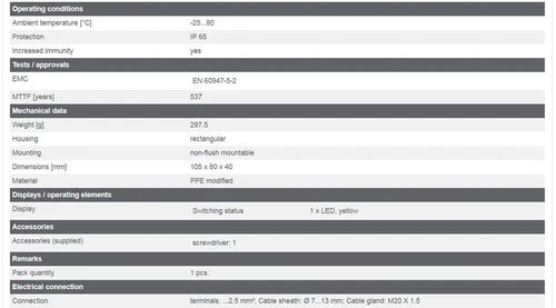 1piece   Proximity Switch  KD5018 KDE3060-FPKG/NI